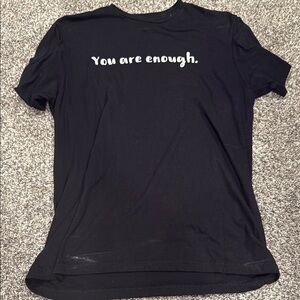 Gildan Black T-Shirt with White Text